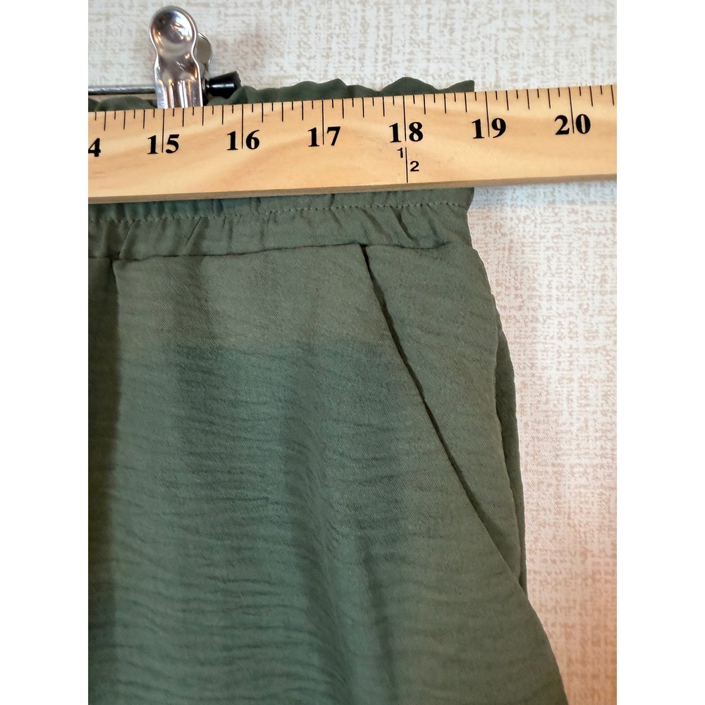 NWT Adrianna Papell Womens Airflow Pull On Shorts Green XXL High Rise Cruise - Picture 8 of 8